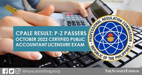 TOP 10 PASSERS: October 2022 CPA board exam results .